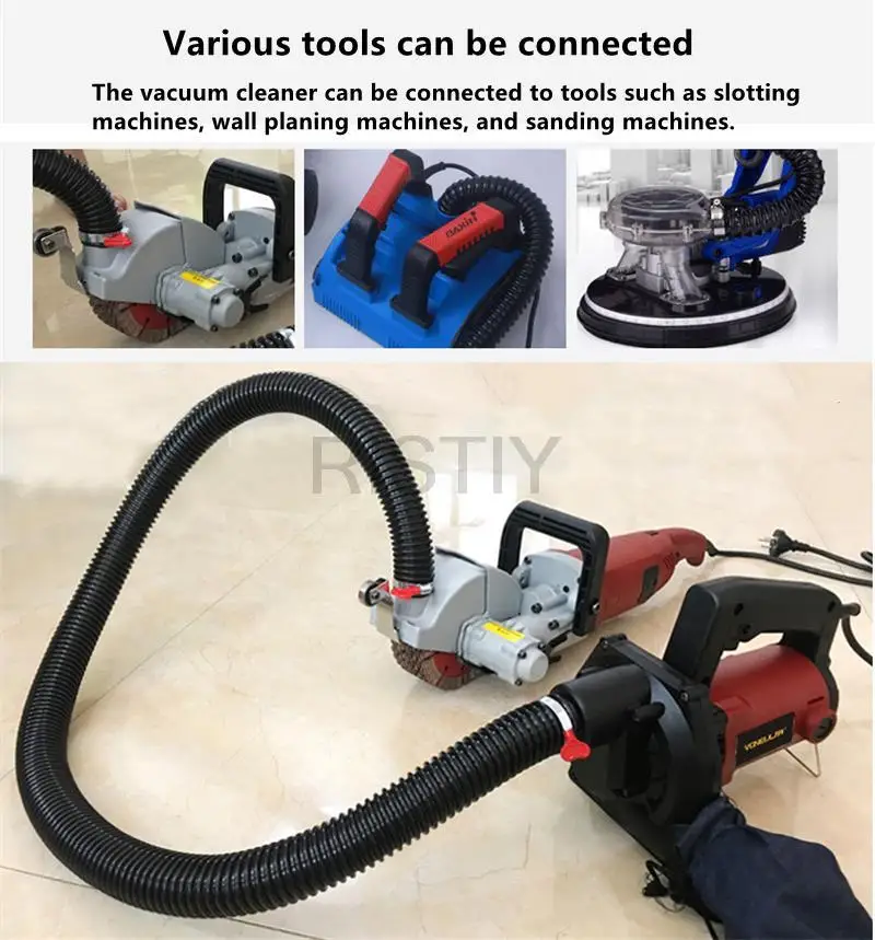 1680W Industrial Grade Dust Collector Vacuum Cleaner Dust Blower For Electric Cutting Slotting Milling Slotting Machine