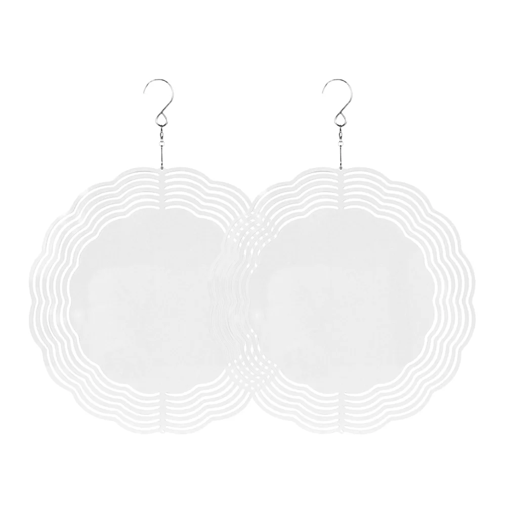 

2Pcs Blank DIY Wind Spinner DIY Sublimation Wind Spinner Hanging Ornament Aluminum Wind Spinner Decor