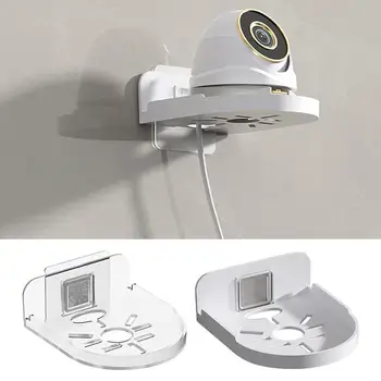 보안 카메라용 벽 마운트 플로팅 스탠드 선반, 미니 스피커, 자체 접착 펀치 프리 보안 감시 카메라 거치대