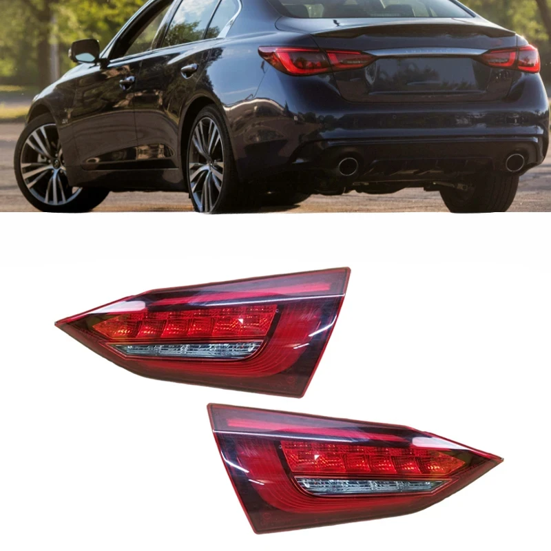 

For Infiniti Q50 Q50L 2018 2019 2020 2021 Car LED Rear Inner Tail Light Assembly Tail Lamp Taillight Turn Signal Lamp Brake Lamp