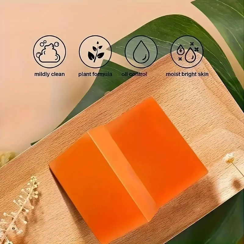 Carrot Soap for Skin Cleaning Stains Skin Soap Bar with Vitamin E for Body and Face Use Facial Cleanser Unisex Valentine's Day 4