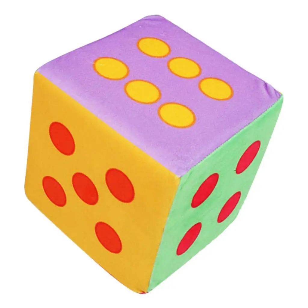 Rainbow Foam Dice Set Large 5.9 Inches Big Colorful 6 Sided Fun game dice dice set
