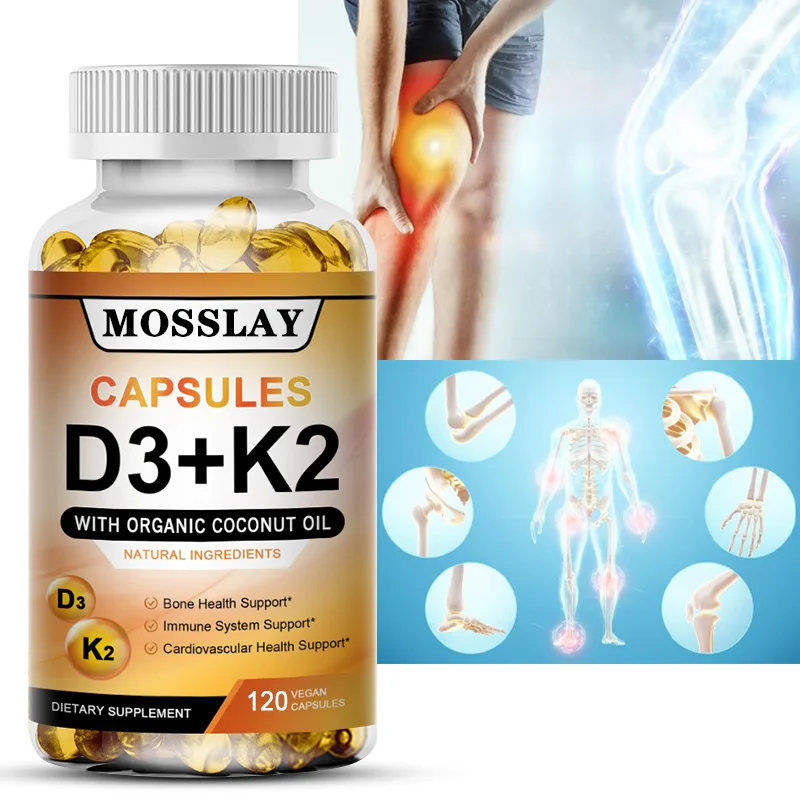 

Vitamin K2+D3 Supplement - Promotes Immune System Health and Bone Support