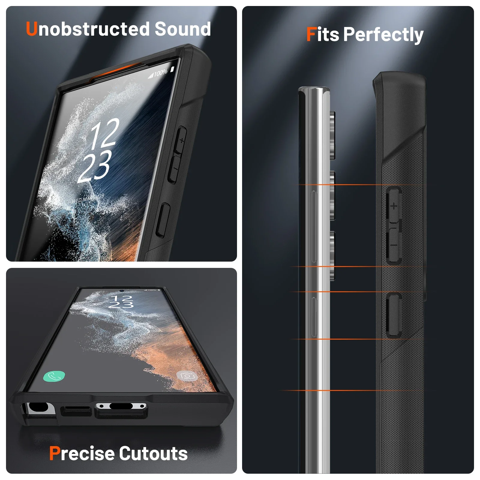 Hybrid Rugged Armor Shockproof Case with TPU Frame and Hard Plastic Back Cover