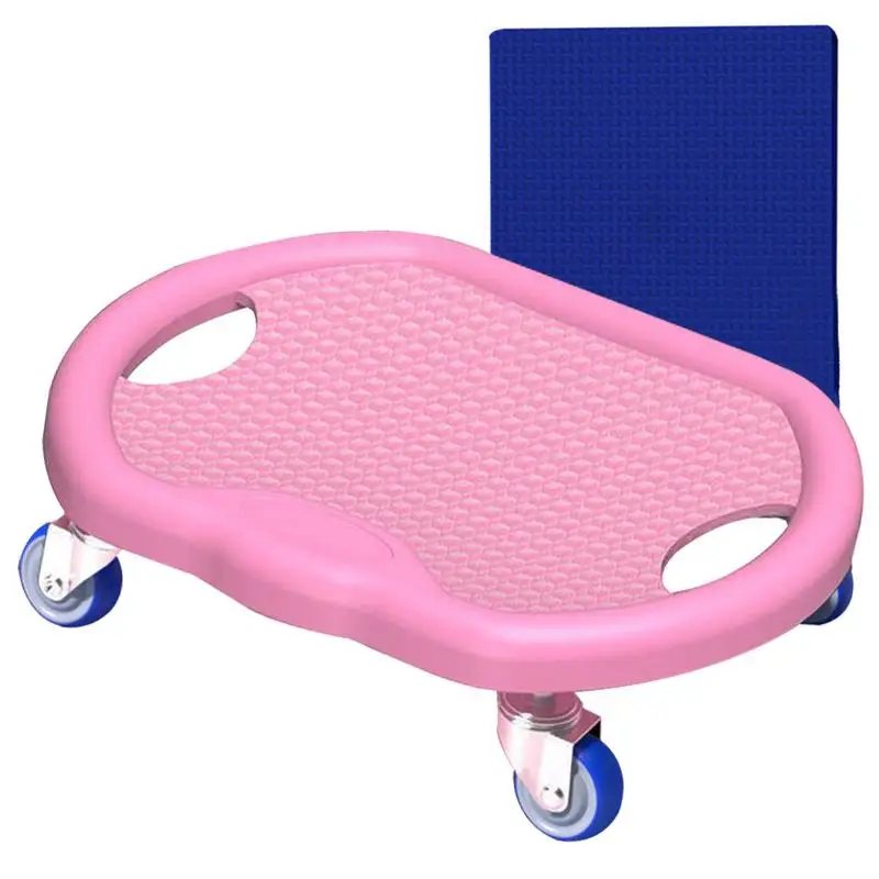 Ab Roller Wheel Board Home Workout Abdominal Trainer Silent Abdominal Wheel Board With Mat For Full Body Fat Burning Tummy