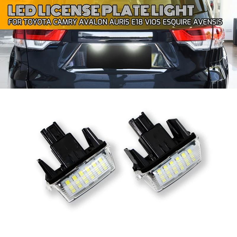 2 Pz Led Targa Lampade Per Toyota Camry Avalon Auris E18 Vios Esquire Avensis Esquire Ez Noah Proace City Sai