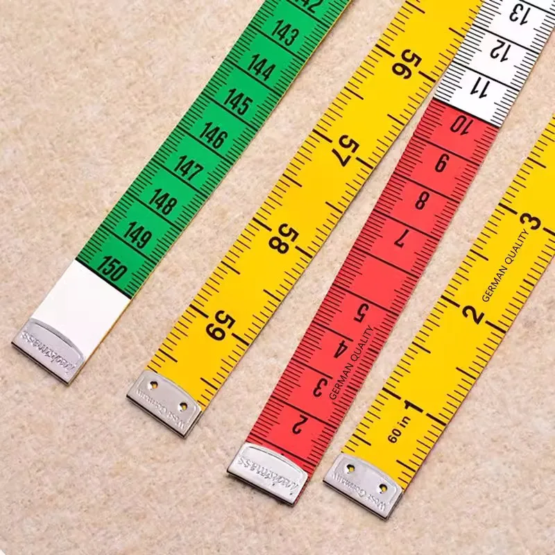 150cm 바디 측정 테이프 자 미니 재봉사용 테이프 소프트 플랫 센티미터 테이프 측정기