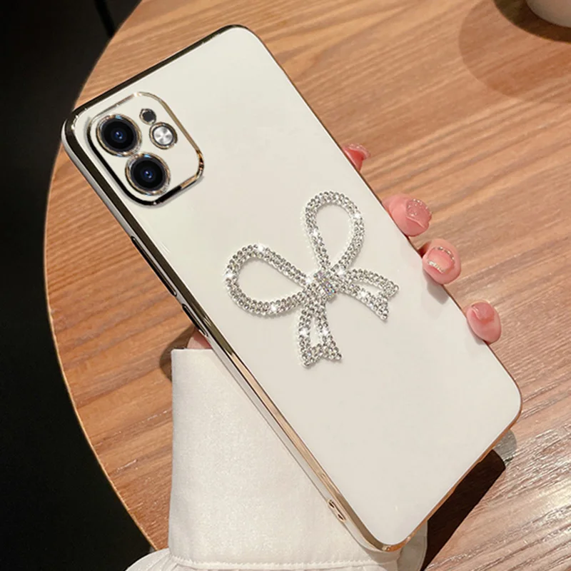 Bling Plting Morbido Cse Per Redmi 12C Note11S 11 Pro 12S 10C 10A 10s 9T 9s 9C 9A 8 8T A1 Plus Dimond Carino Arco Della Copertura_voghion.com