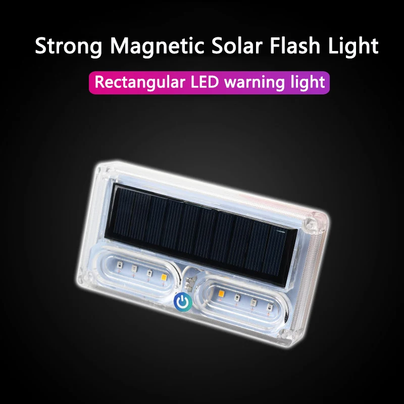 

Car Solar Flashing Warning Light Truck Anti Rear End Trailer Electric Led Lights for Vehicles Parking Tail Light Signal Lamp