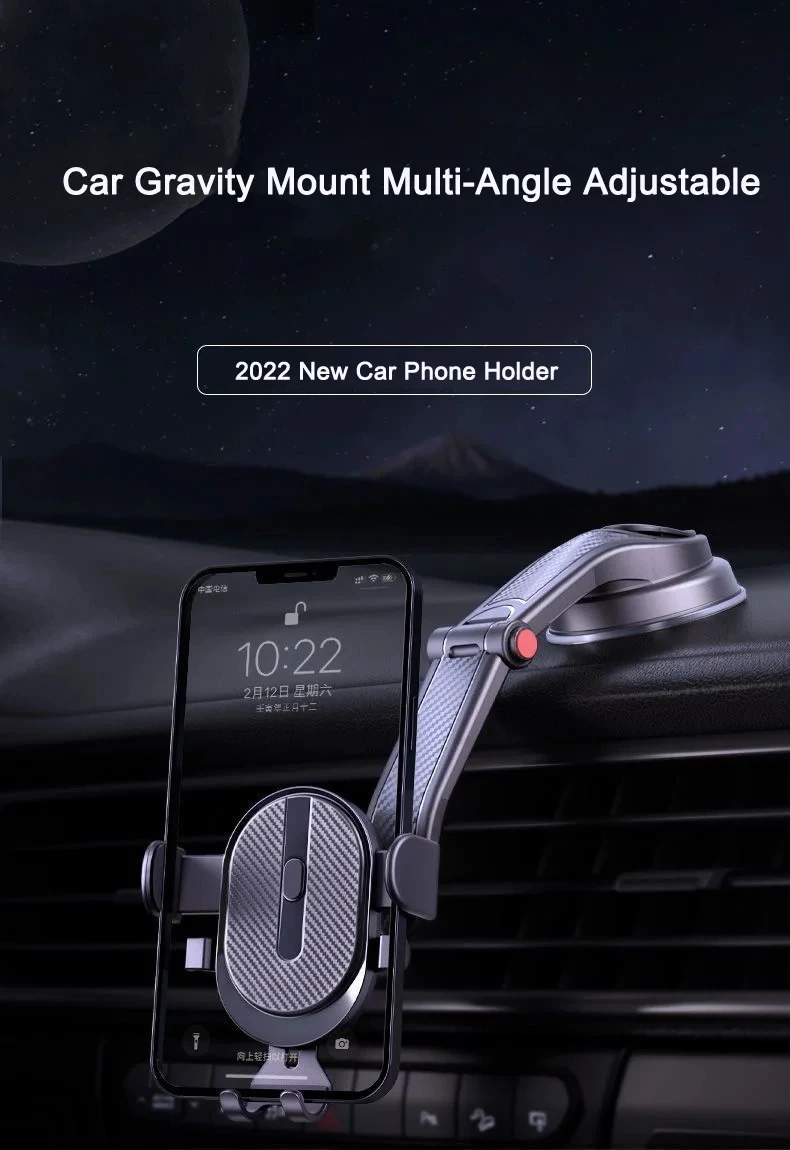 Car Phone Holder Stand Gravity Dashboard Phone Holder Suction Cup Bases Universal Rotaring Phone Support For iPhone Xiaomi Samsu
