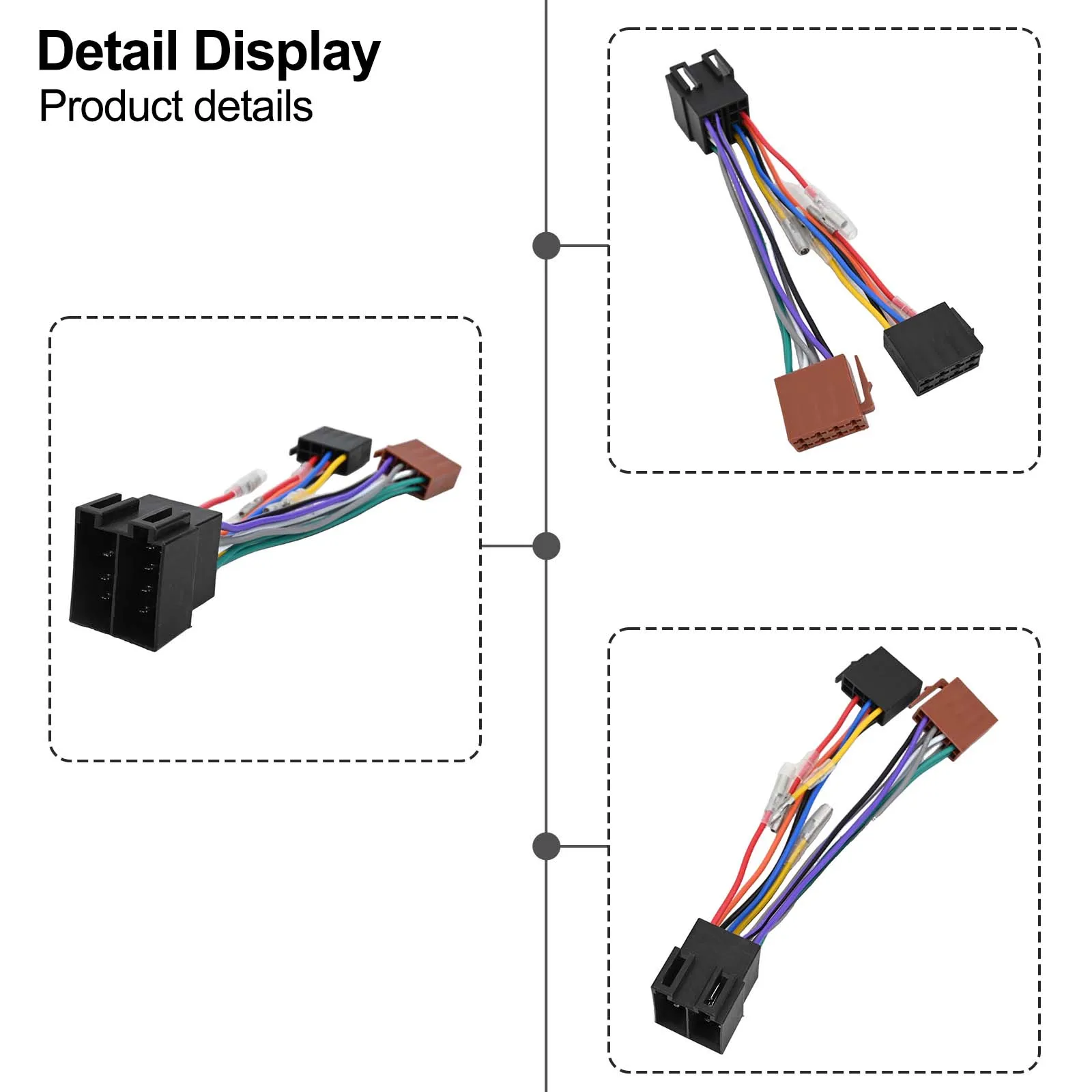 Faisceau Autoradio Quadlock ISO Pour Audi, Seat, Skoda, VW – Adaptateur Plug & Play