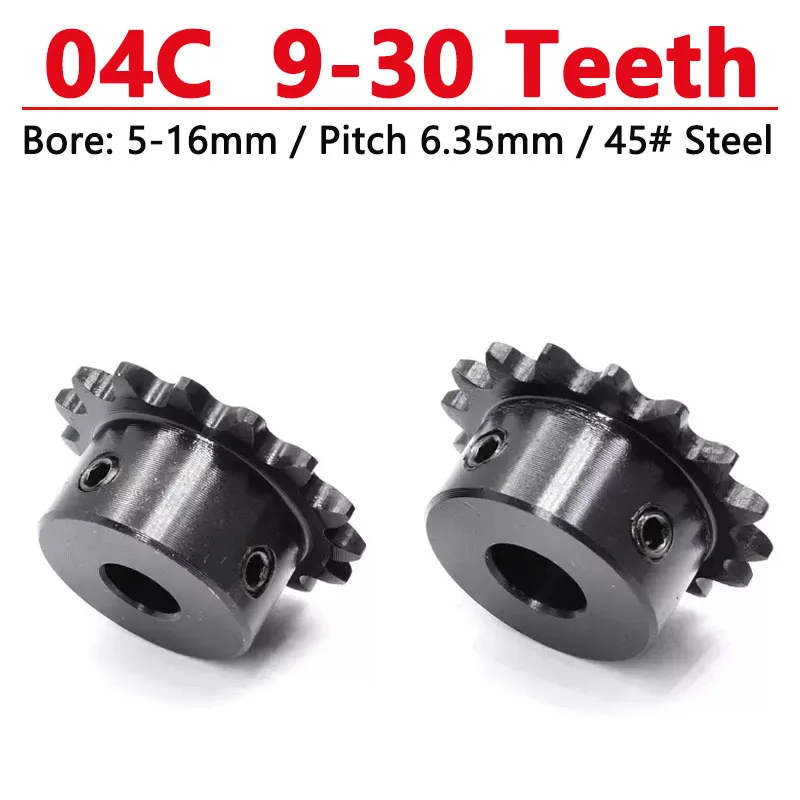 1pc 9-30 Teeth Industrial Sprocket Wheel