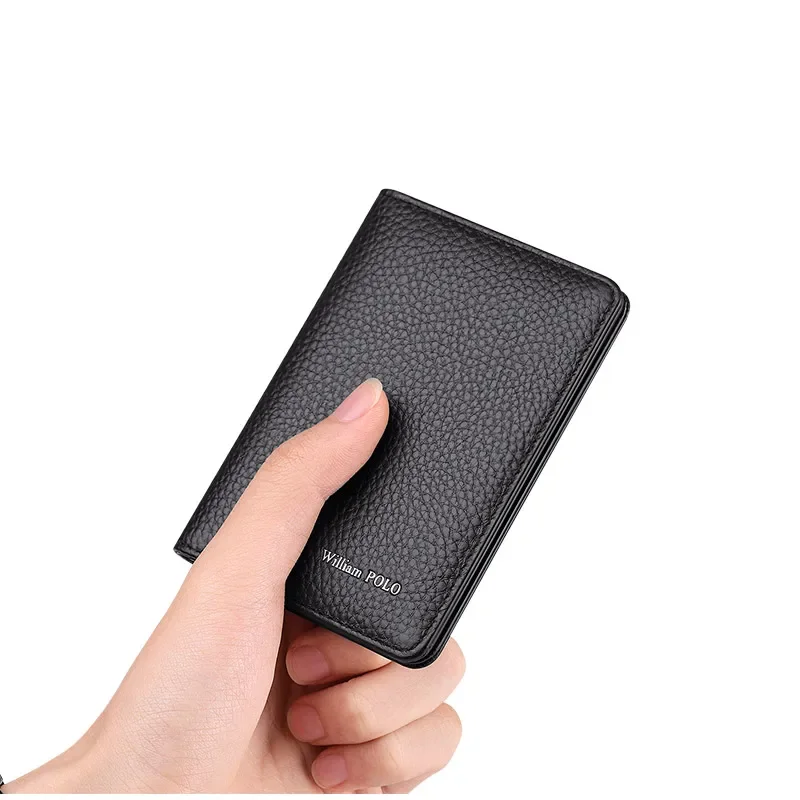 Men Card wallet small purse Mens Business Genuine Leather Luxury Brand Credit Card Holder thin wallets slim design wallet card holder card holder credit card holder card wallet