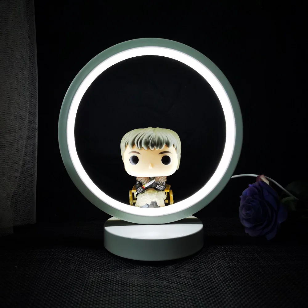 창의적인 원형 분위기 LED 북유럽 스타일 단조 다리미, 5VU SB 플러그, 3 색 조명, 침실 야간 조명, 11 가지 인기 장난감, 2024