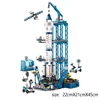 Space Rocket Launching Model Building Blocks City Aerospace Space Station Shuttle Ship Astronaut Bricks Toys Children 5