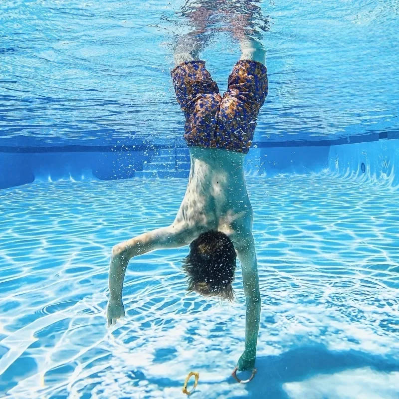 4/8PCs Diving Rings Set - Underwater Swim Training Gear with Fish-Shaped Retrieval Rings, Floatable PVC Pool Toys Adults/Kids