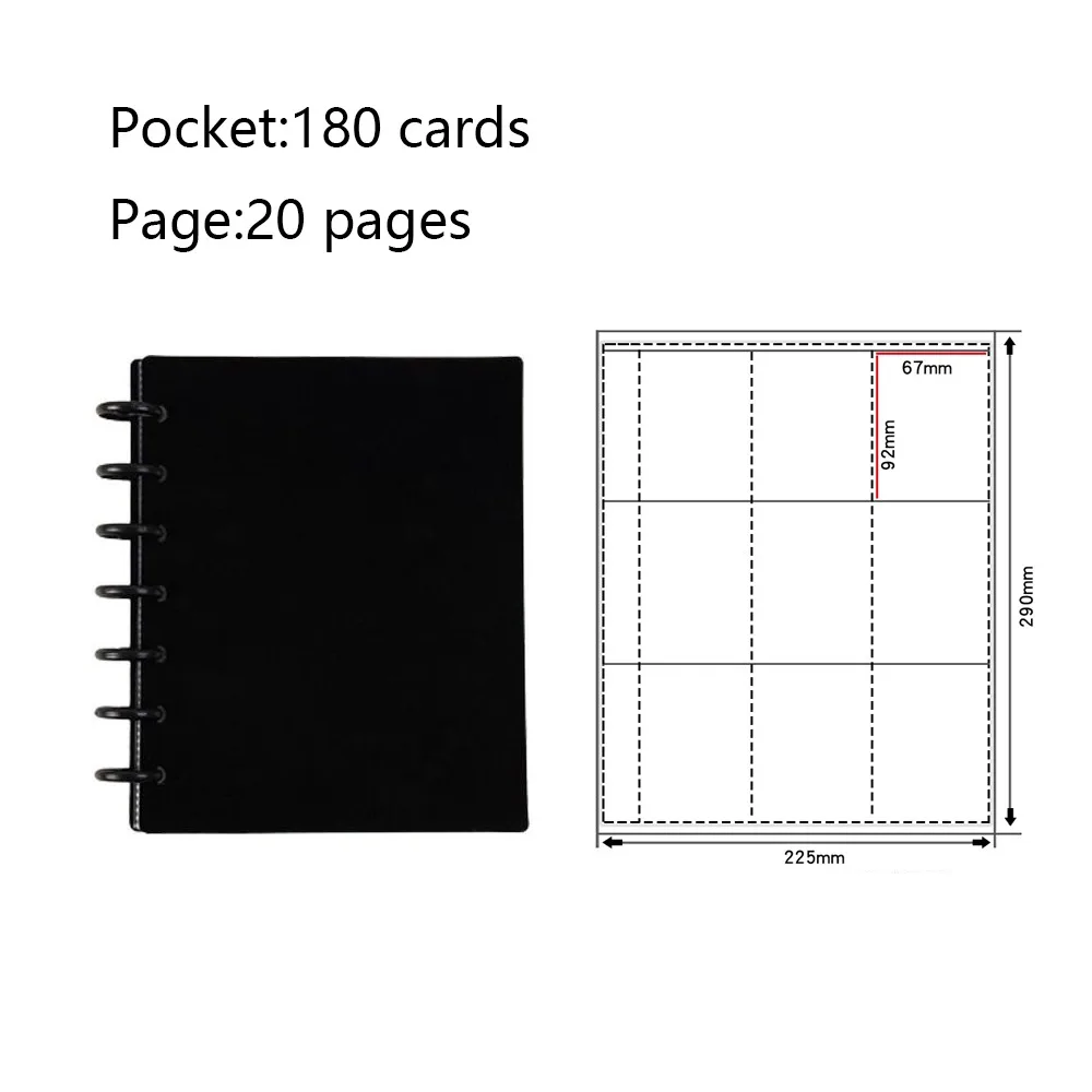 Stylish Multi-Pocket Photo Album & Card Holder Binder