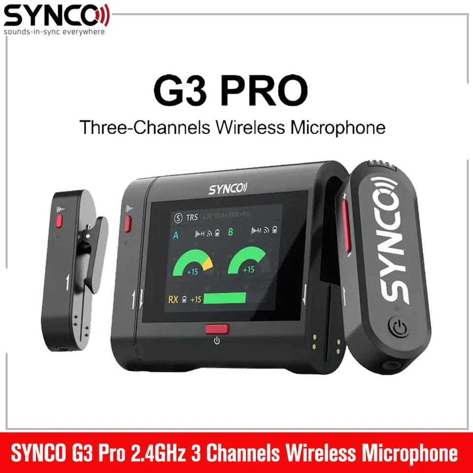 SYNCO G3 PRO ワイヤレスマイク モノとしていい】ノイズリダクションを3段階搭載するワイヤレスマイク
