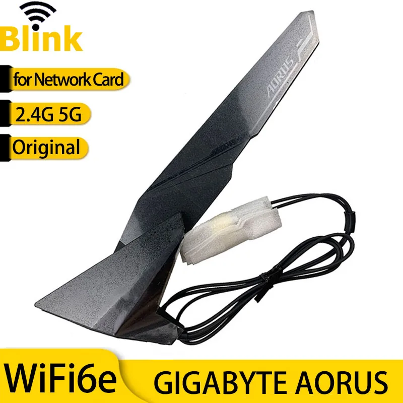 

Оригинальная антенна GIGABYTE AORUS, двухдиапазонная антенна WiFi 2T2R, магнитная удлинительная база для материнской платы ASUS ASRock MSI, сетевая карта