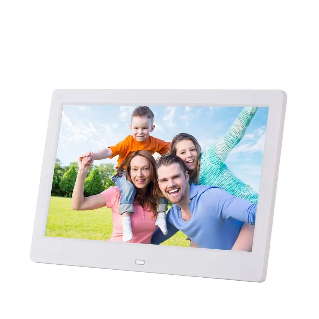 10"Digital Picture Photo Frame IPS Full-View Screen Photo Album  Clock Calendar Video Player with Remote Control For Family Gift