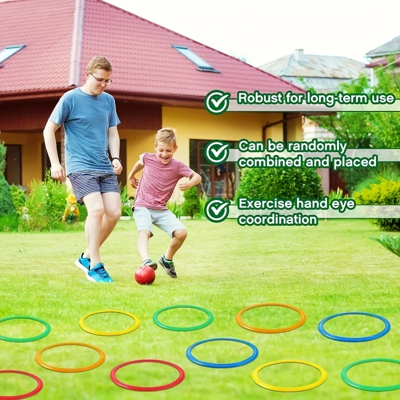 5-20pcs Super Fun Jumping Circle Indoor/Outdoor Game Circular