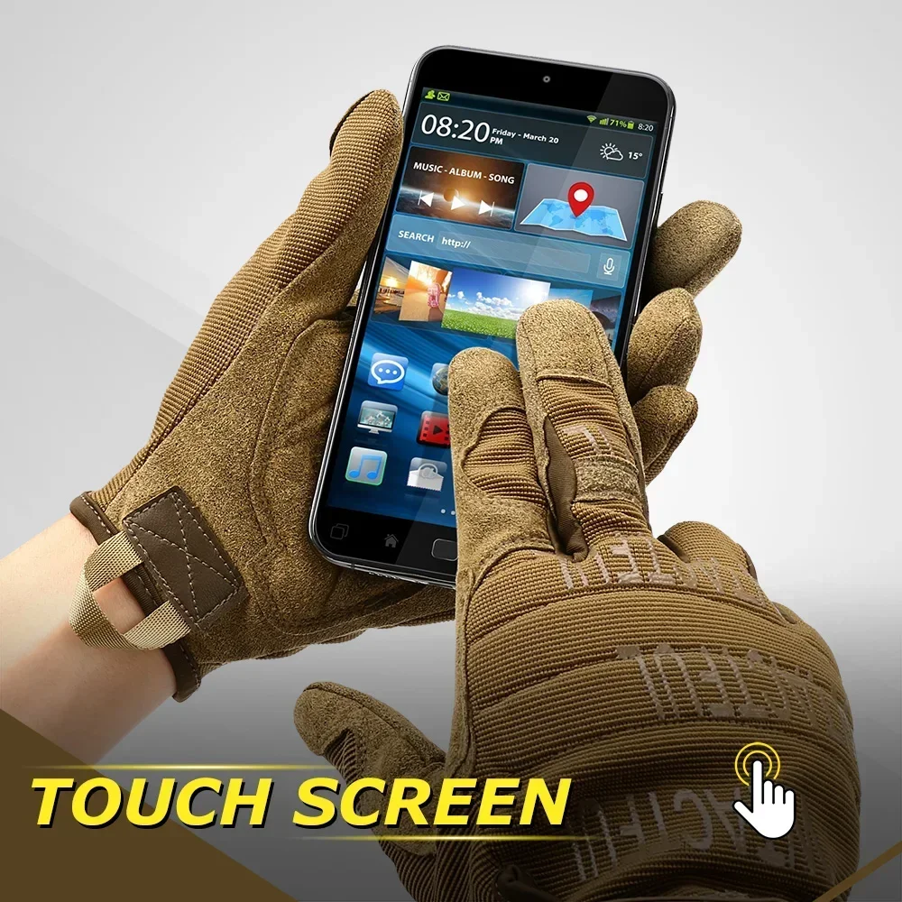 Tactical Full Finger Gloves Men Women