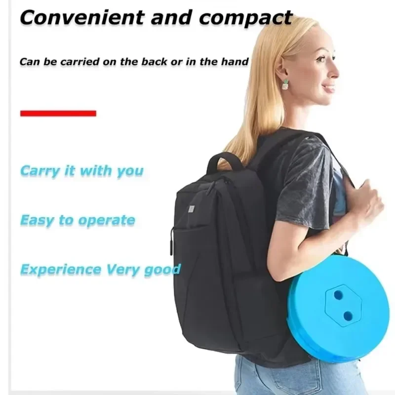 New Lightweight Portable Plastic Folding Telescopic Chair Adjustable Height Compact Stool  Perfect for Fishing  Beach & Camping