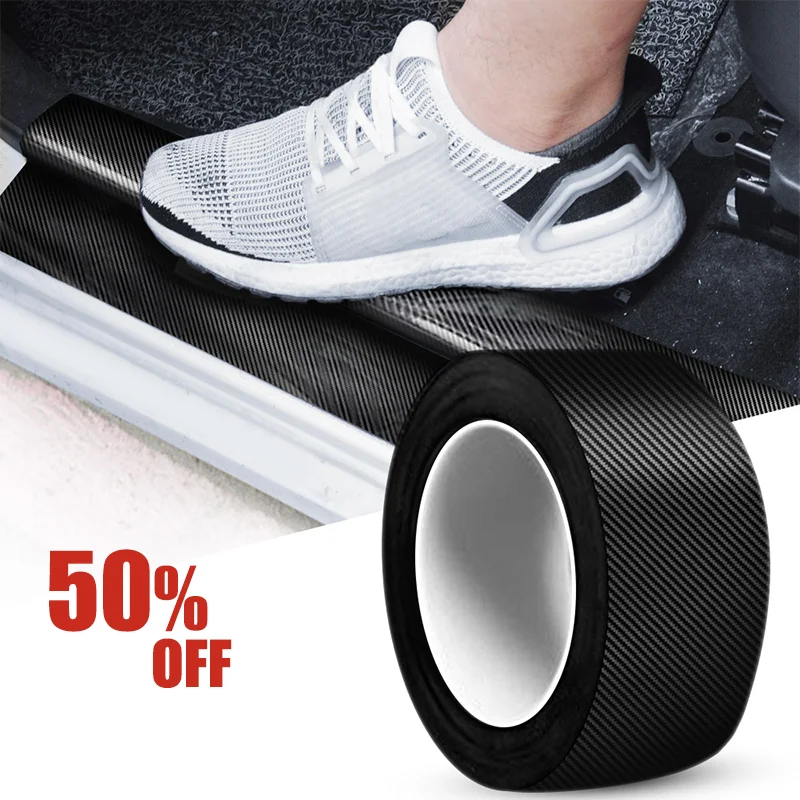 NanocarbonfibercarstickerDIYpastingprotectivestripCar