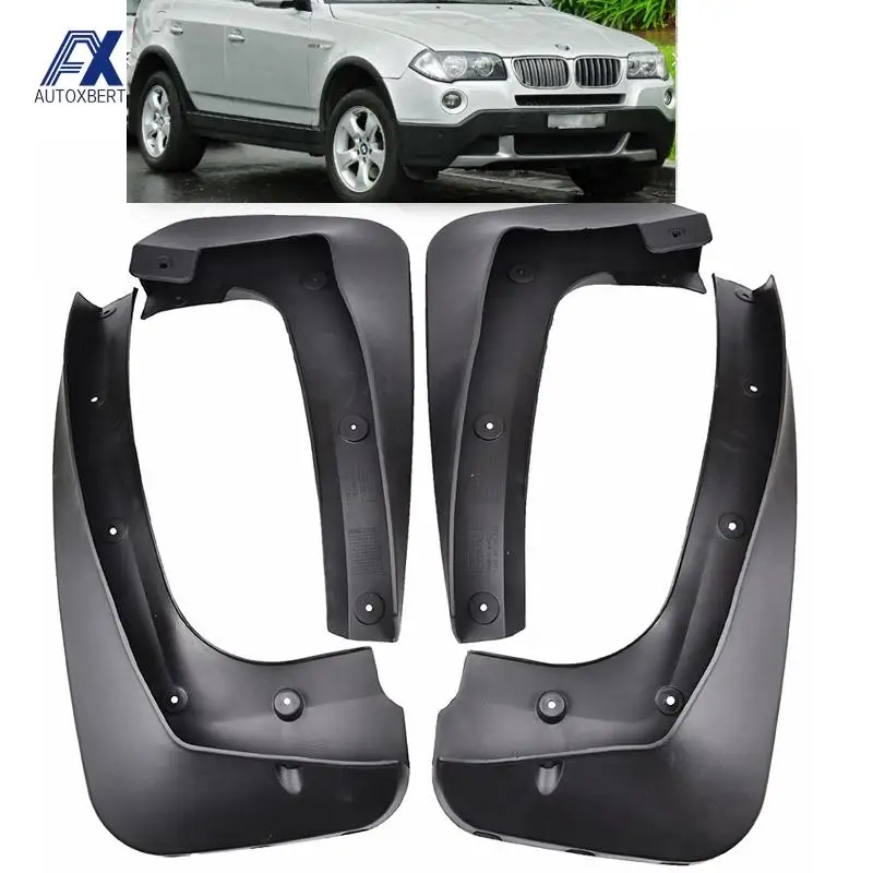 Set Car Mudflaps Fit For BMW X3 E83 2007 2008 2009 2010 Molded Mud Flap