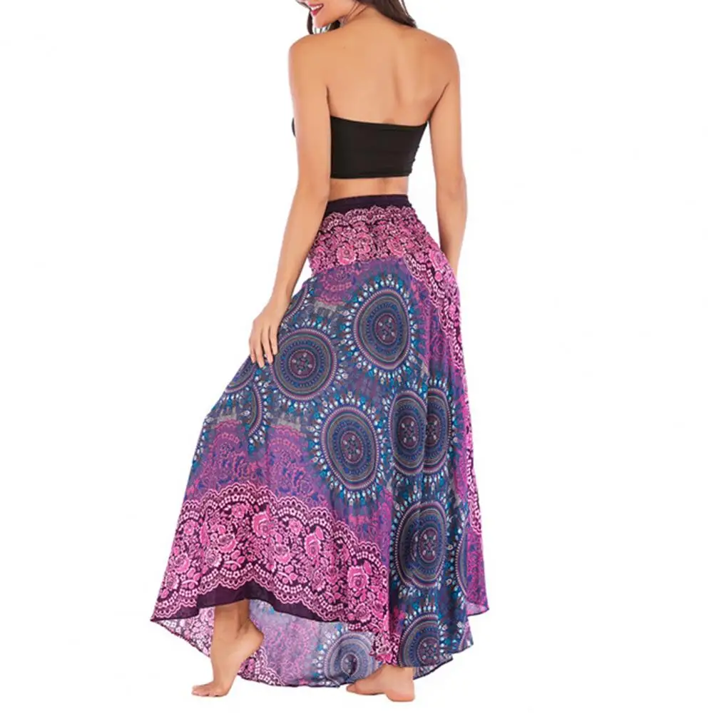 

Trendy Long Skirt Extra Soft Lightweight Summer Skirt Women Print Long Skirt Maxi Dress Costume