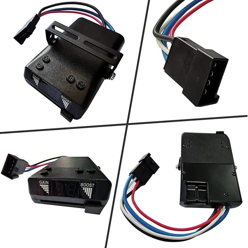 Digital Trailer Brake Controller Time-Delay Brake Controller For 1-4 Axles Electronic Trailer