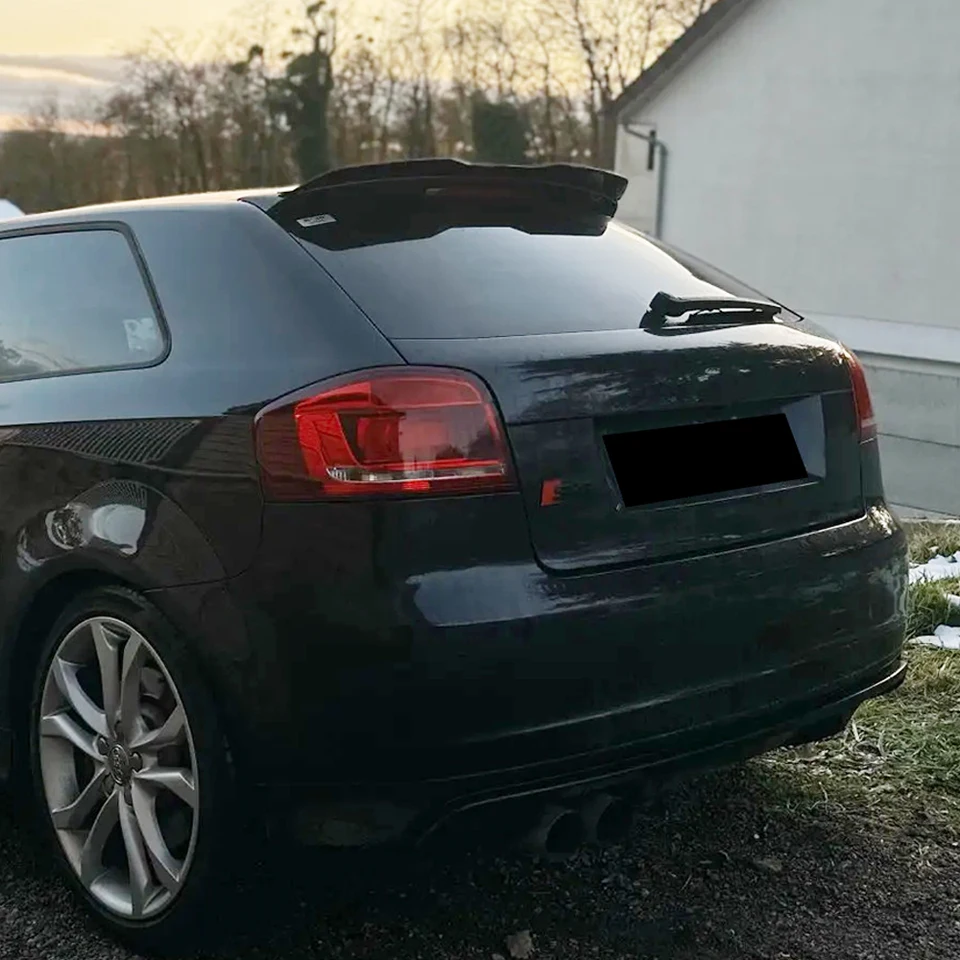 Spoiler Posteriore Per Audi A3 Sportback 8P (2004-2013) - Alettone Tetto In Materiale Premium - Stile Sportivo - Foto 8