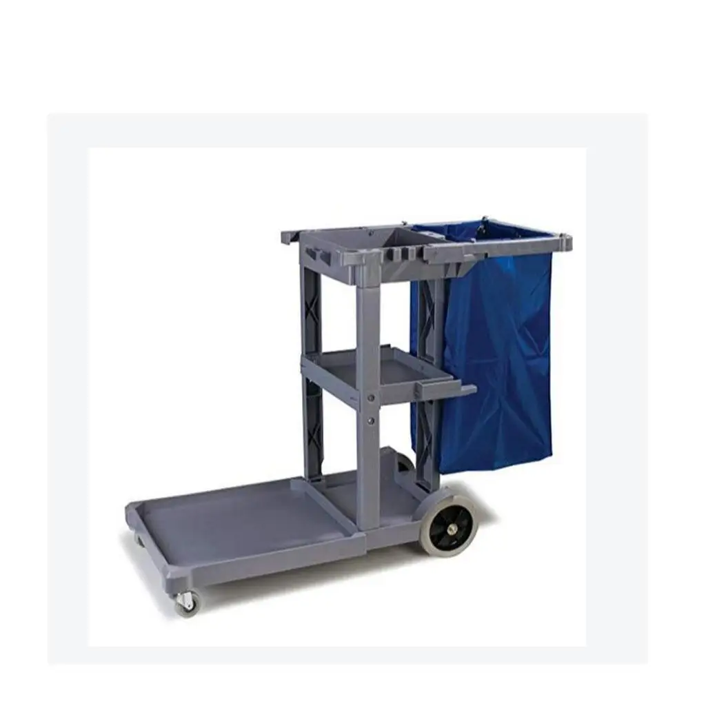 청소 카트 청소 도구 방수 카트 보관 가방 40x28x69cm 블루