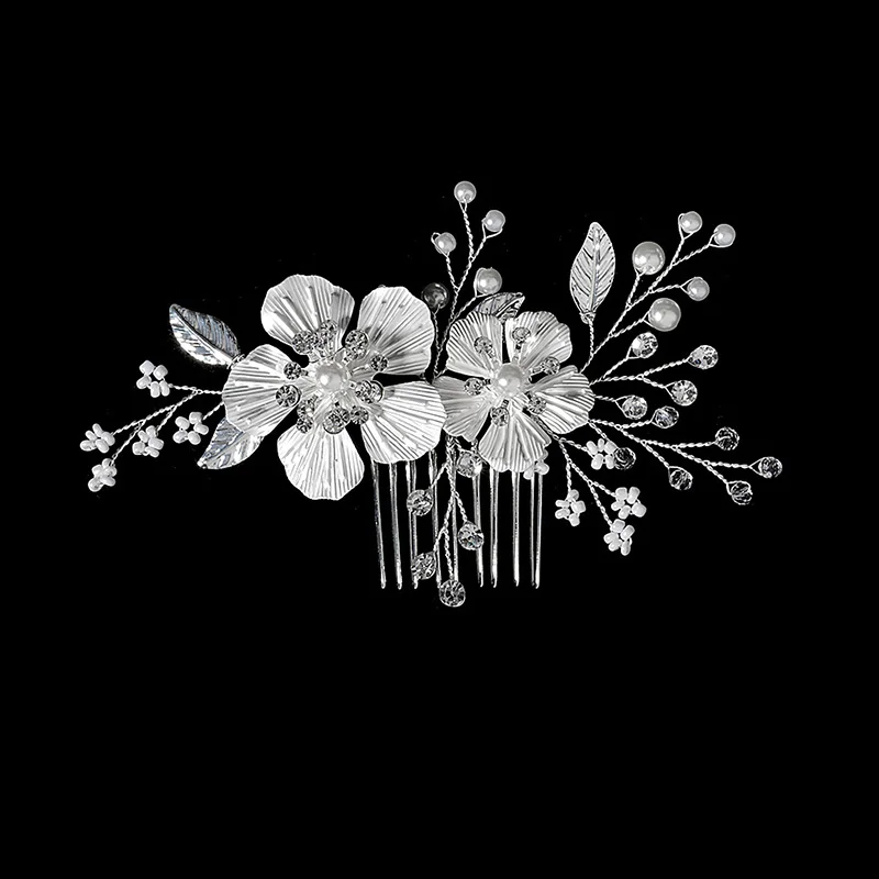 Leaf Flower Bridal Hairpins Girls Wedding Hair Accessories Hair wear Wedding Pearl Jewelry Bridal Pins hair accessories bridal hair accessories bridal jewelry set