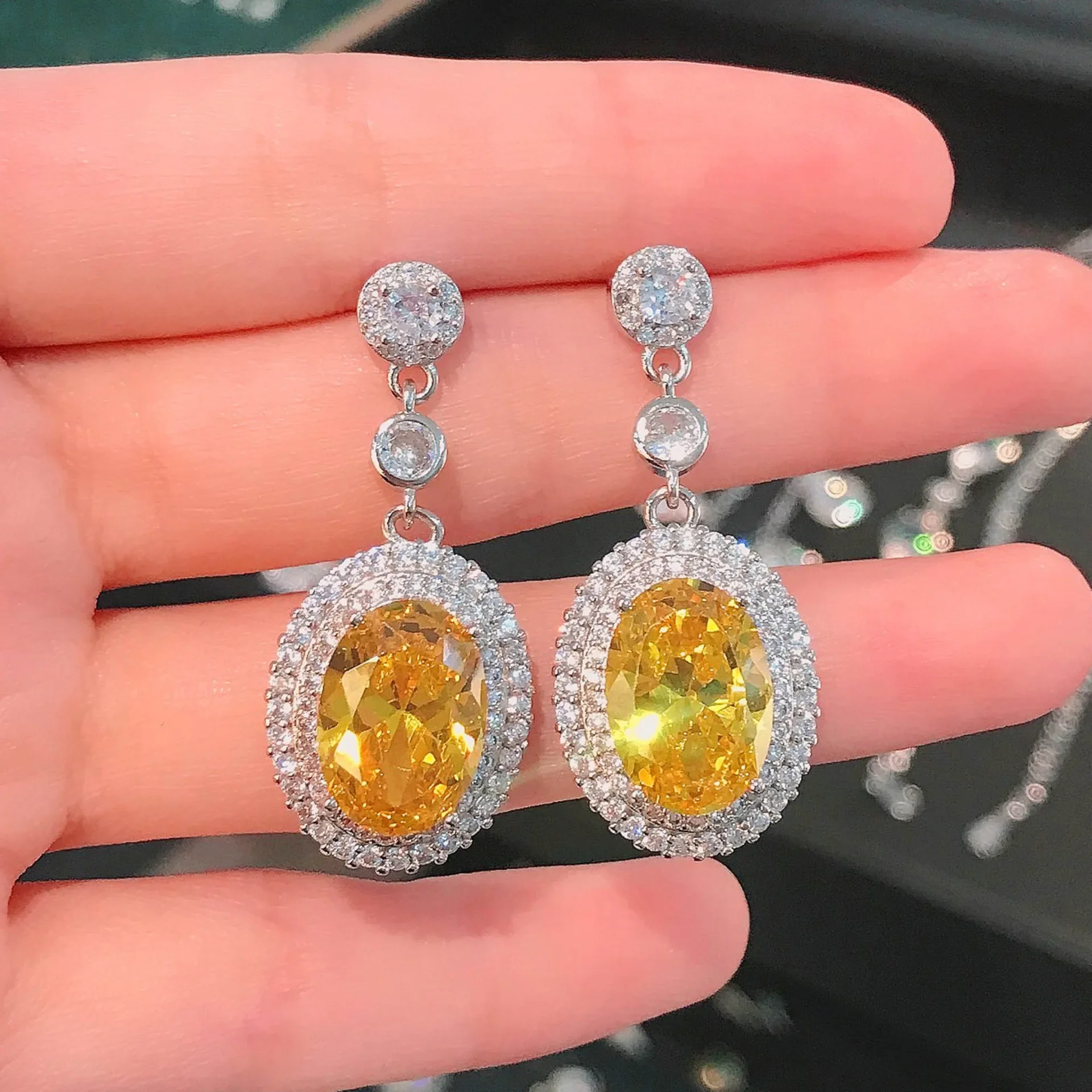 

Vintage 925 Silver Sterling Pink Topaz Drop Earring for Women Fine Aretes De Mujer Topaz Jewellry Gemstone Earring for Females