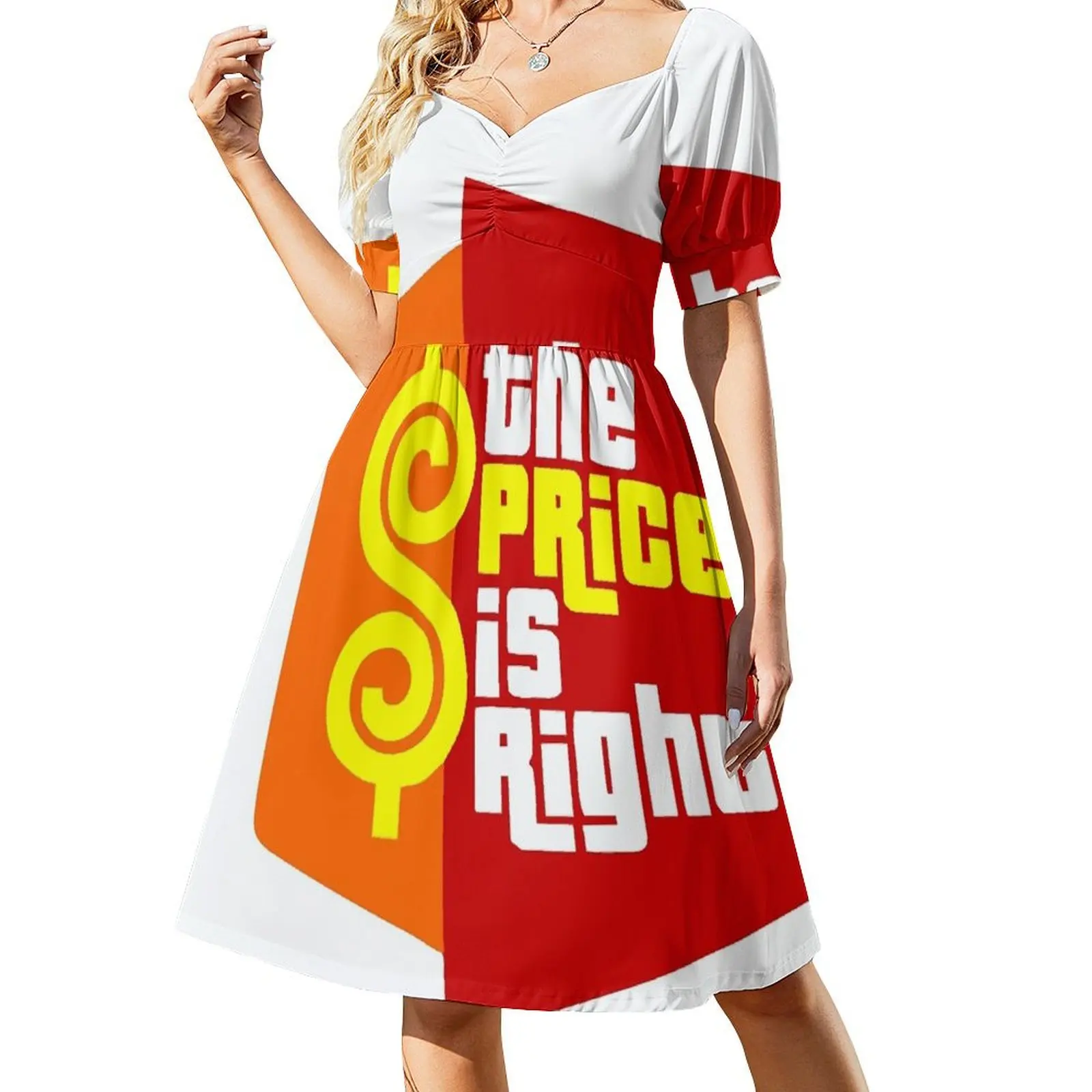 thumbnail image 1 of Vestido de verano de manga corta esencial The Price Is Right, vestido coreano para mujer, vestidos de gala de verano., 1 of 7