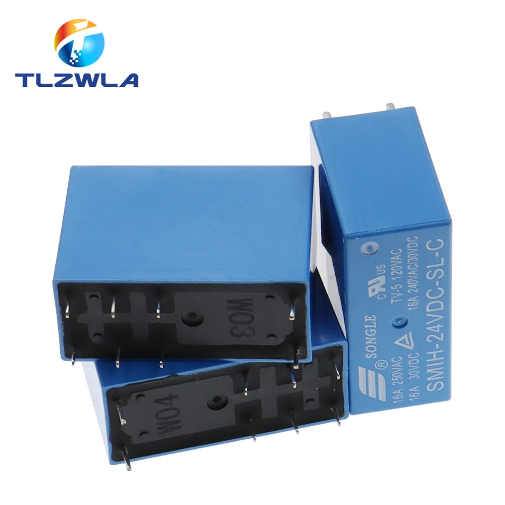 24v 16a 6 8pin rele original smih 05vdc sl a 03