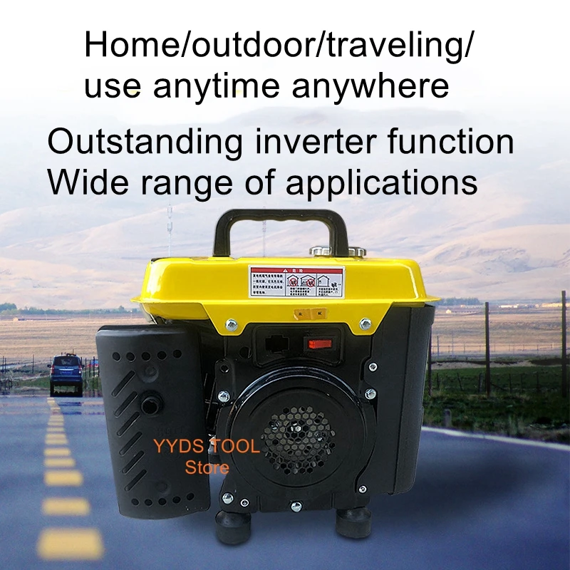 micro home small mini portable portable handheld inverter generator 1kw220V mute manual generator