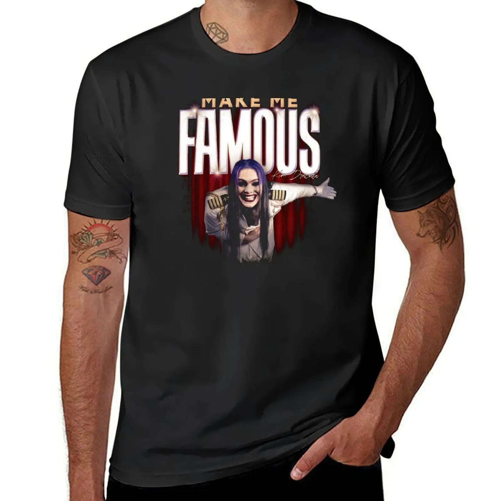

KIM DRACULA T-Shirt vintage clothes tees anime boys animal print t shirt men