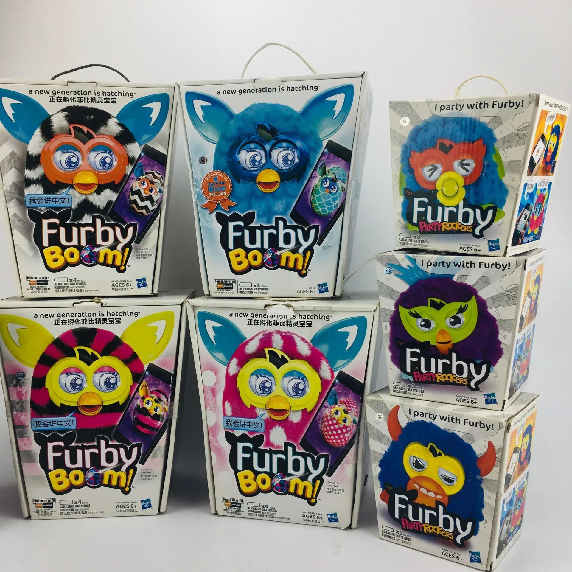 Original Furby Party Rockers Musical Soft Toy Electronic Pet Dolls Talking Interactive Toys Plush Stuffed Animal Kawaii Boy Toys 4