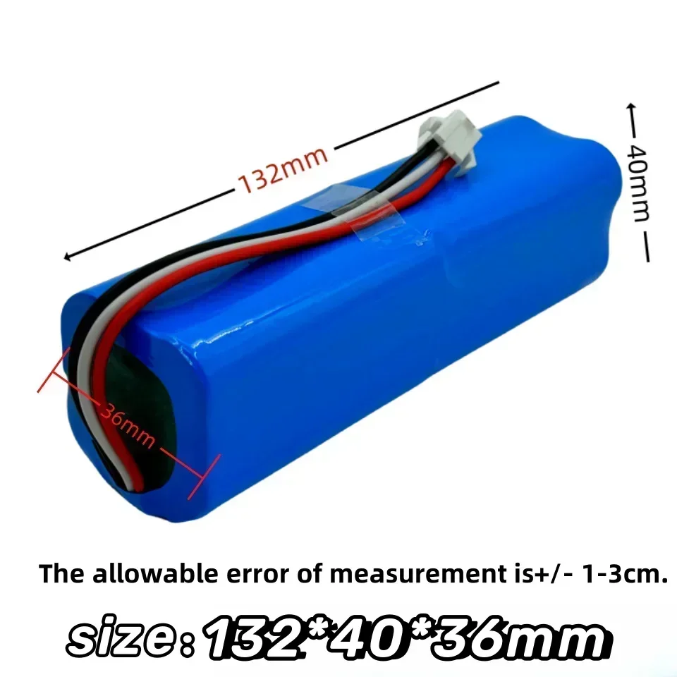 Rechargeable Battery Original 14.4V lithium 2P4S 5200mAh 6800mAh 9800mAh 12800mAh For XiaoMi Viomi S9 Lydsto R1 Roidmi Eve Plus