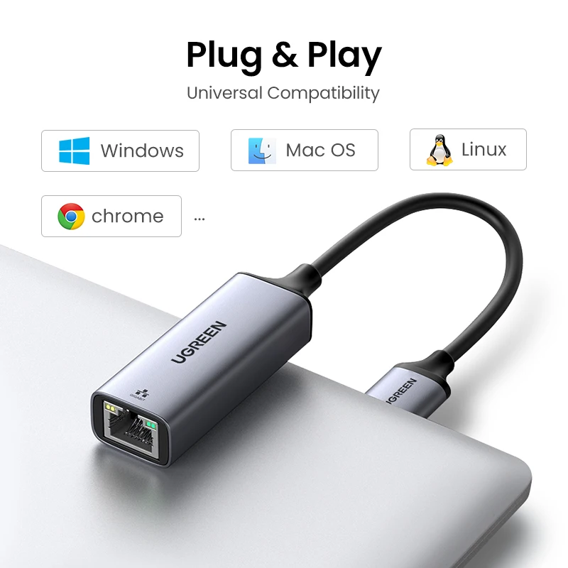 Ugreen-usb 3.0 Adaptador Ethernet Placa de Rede para Usb Rj45 Lan para pc Windows 10 Xiaomi mi Box s Nintendo Switch - Imagem 6