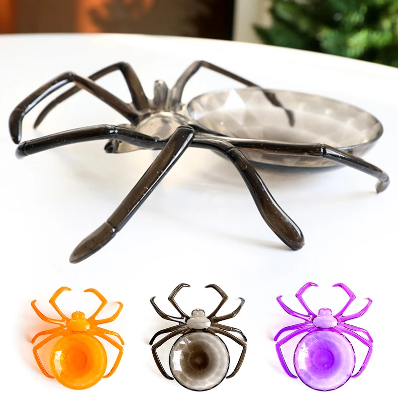 

Fruit Basket Delicate Tray Supply Desktop Dessert Plate Household Supplie Halloween Style Spider Shaped Reusable Bar Party Decor