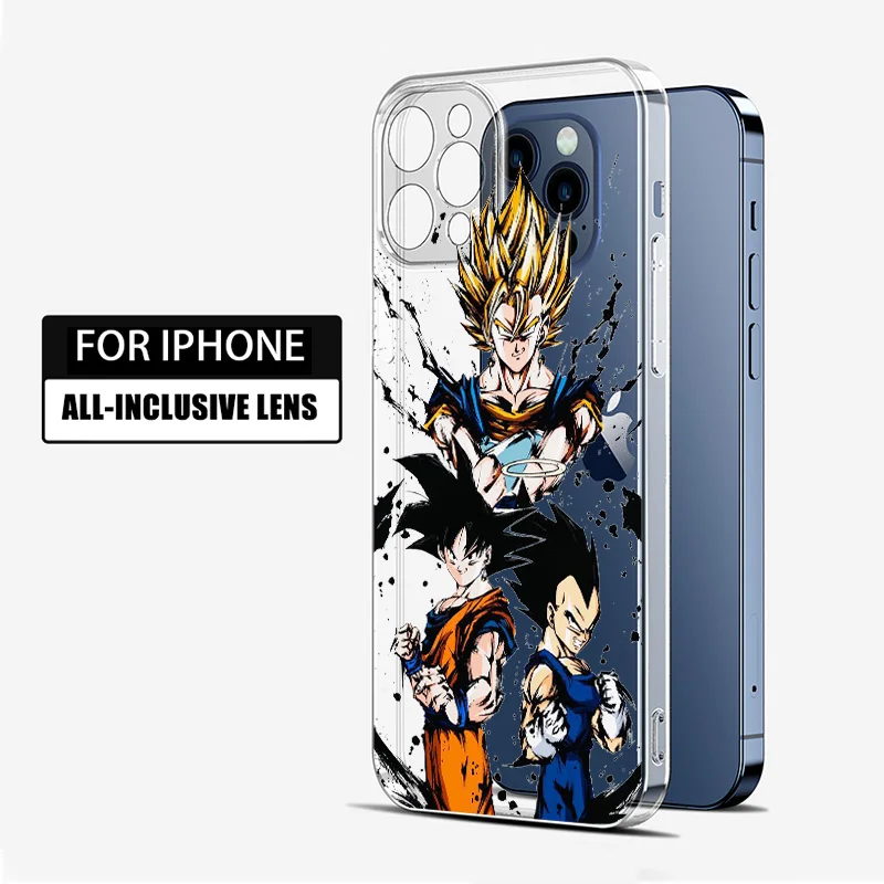 Anime Dragon Ball Goku For Apple iPhone 13 12 11 mini 8 7 6S 6 XS XR X 5 5S SE 2020 Pro Max Plus Transparent Soft Phone Case best iphone wallet case Cases & Covers