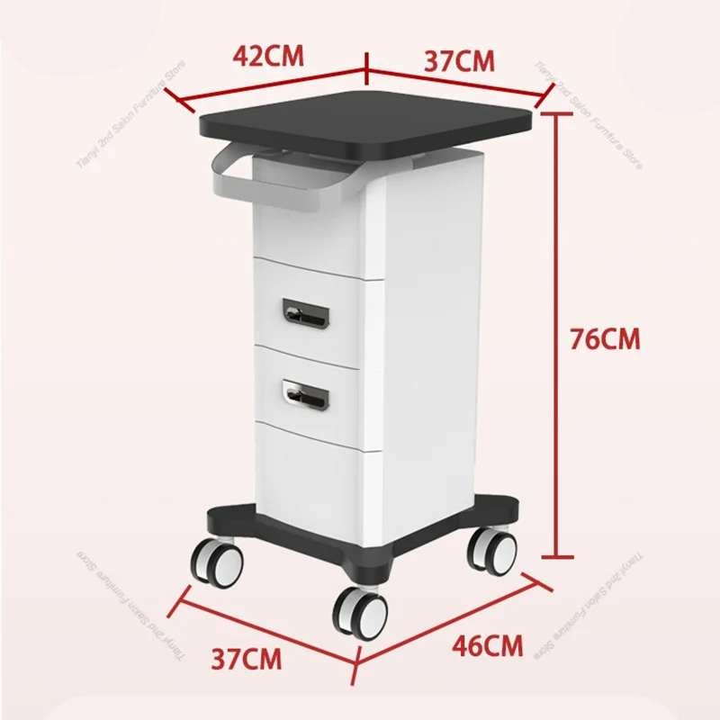 Carrello nordico di grado superiore Carrello per strumenti per manicure Scaffale per salone di tatuaggi Carrello per abbellimenti medici Mobili per salone Kosmetik Wagen FYST - immagine 6