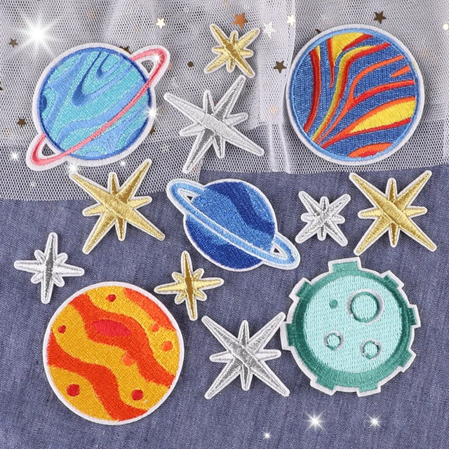 Parches bordados para planchar, insignias de astronauta espacial,  planchado, costura, apliques para mochilas, ropa, ropa, pegatina DIY -  AliExpress