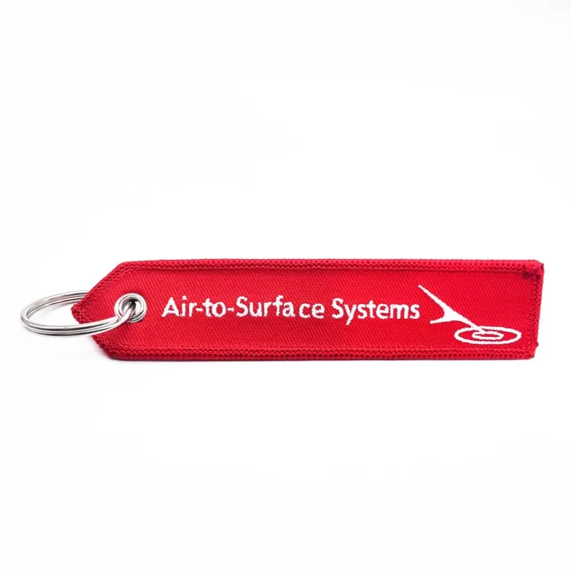 

Personalized customization High quality custom double-sided woven keychains and embroidered fabric keychains remove gift rides