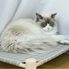 Cat and Dog Hammock Bed  Wooden Cat Hammock Elevated Cooling Bed Detachable Portable Indoor Outdoor Pet Bed Suitable 3
