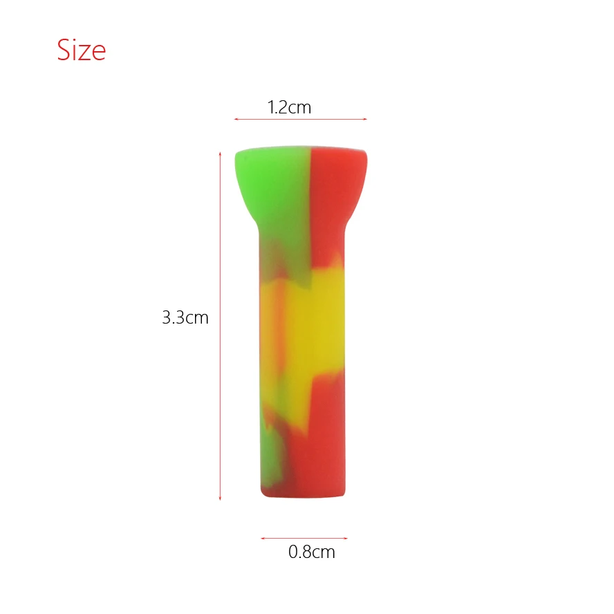 3pcs or 100pcs smoking rolling paper Anti scalding silicone nozzle cigarette filter tobacco filter nozzle holder Smoking mouth tobacco smoking accessories