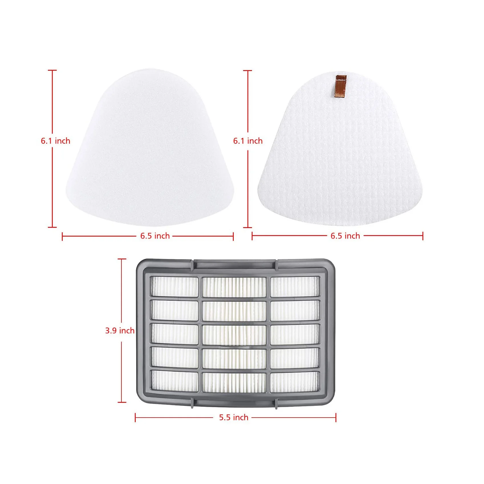 HEPA Filter Kit Replacement Kit Accessories Filters for Shark Navigator Lift Away NV350 NV360 NV351 NV352 NV355 NV356E NV357 NV370 NV391 Vacuum Cleaner Replace Parts